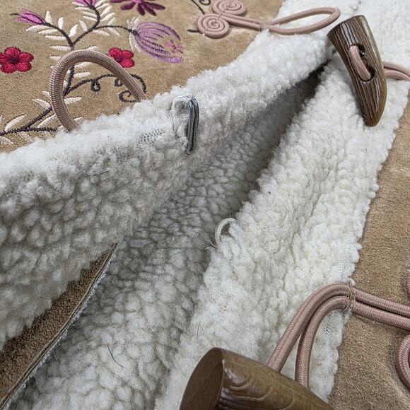 St Johns Bay Jacket Womens Large Embroidered Floral VTG 90s Phoebe Friends Boho - Picture 15 of 16